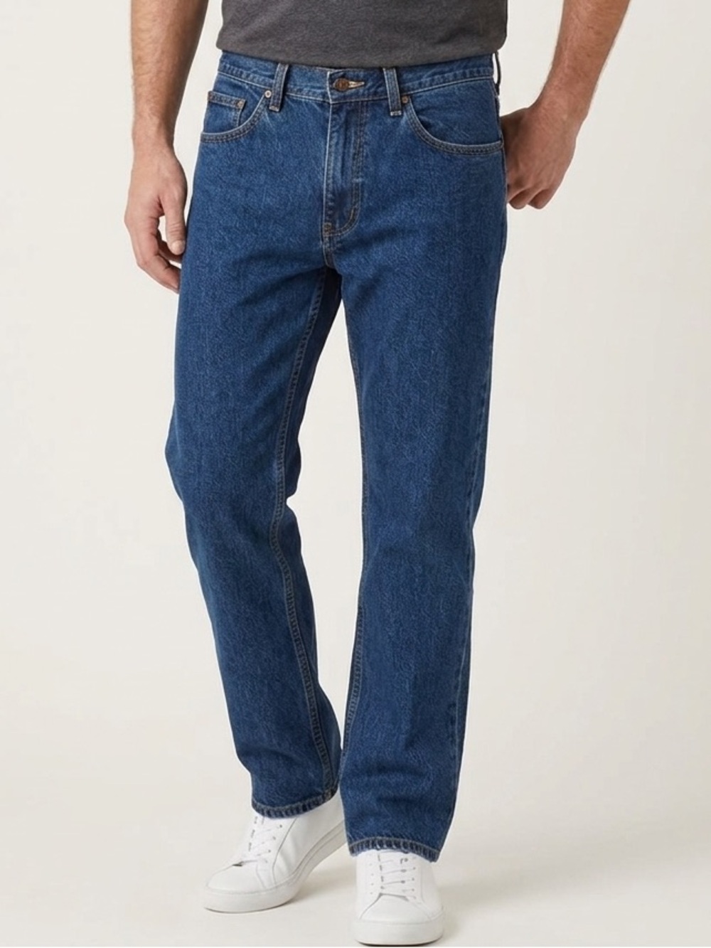 RedHead Men's Deep Blue Straight Jeans